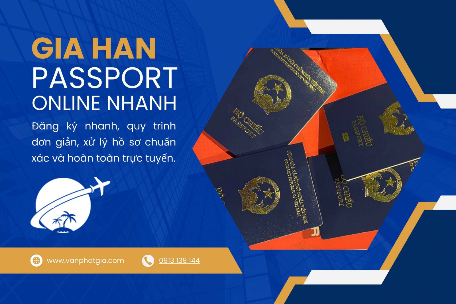 Giới thiệu dịch vụ gia hạn Passport Online