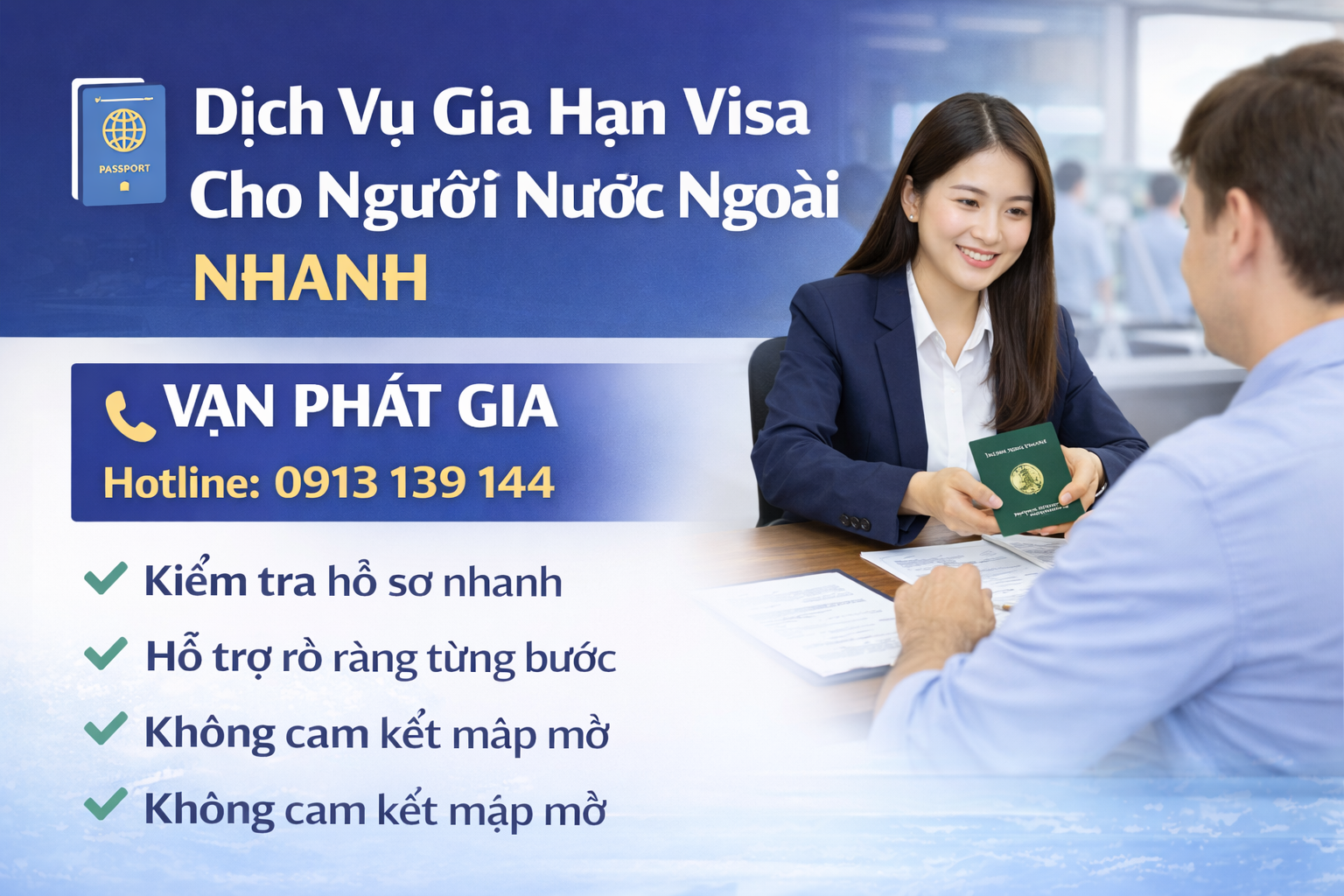 Dịch Vụ Gia Hạn Visa Cho Người Nước Ngoài Nhanh