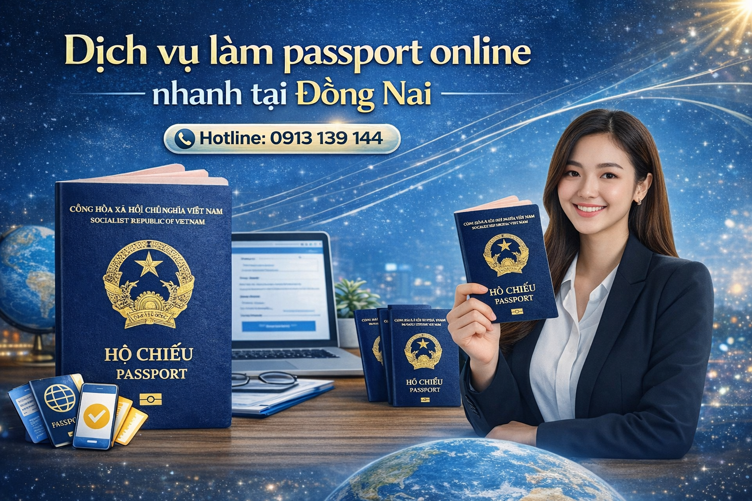 Dịch vụ làm passport online nhanh Đồng Nai