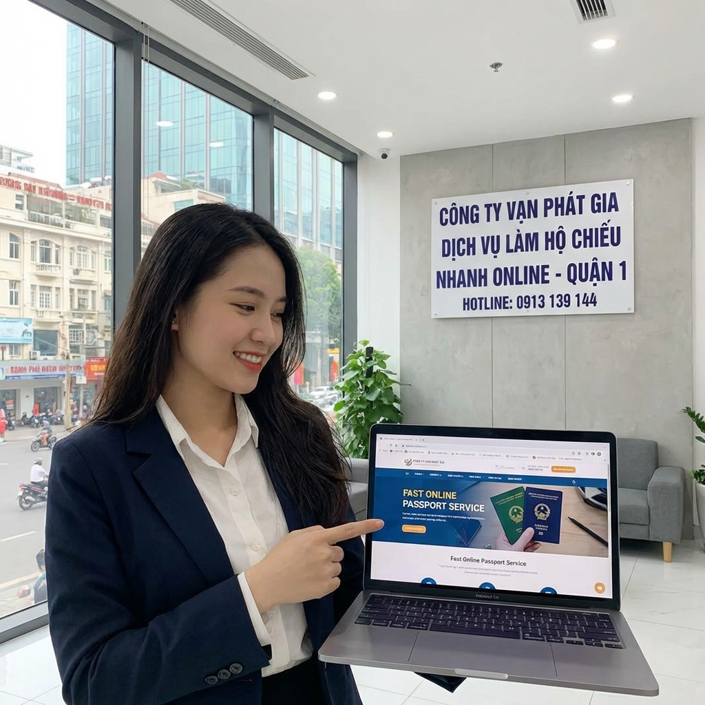 Dịch vụ làm passport online quận 1 của Vạn Phát Gia