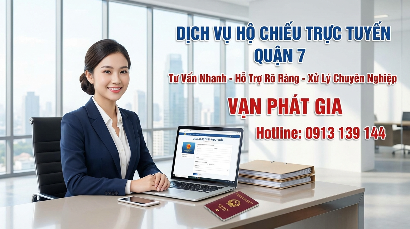 Dịch vụ làm passport online quận 7 của Vạn Phát Gia