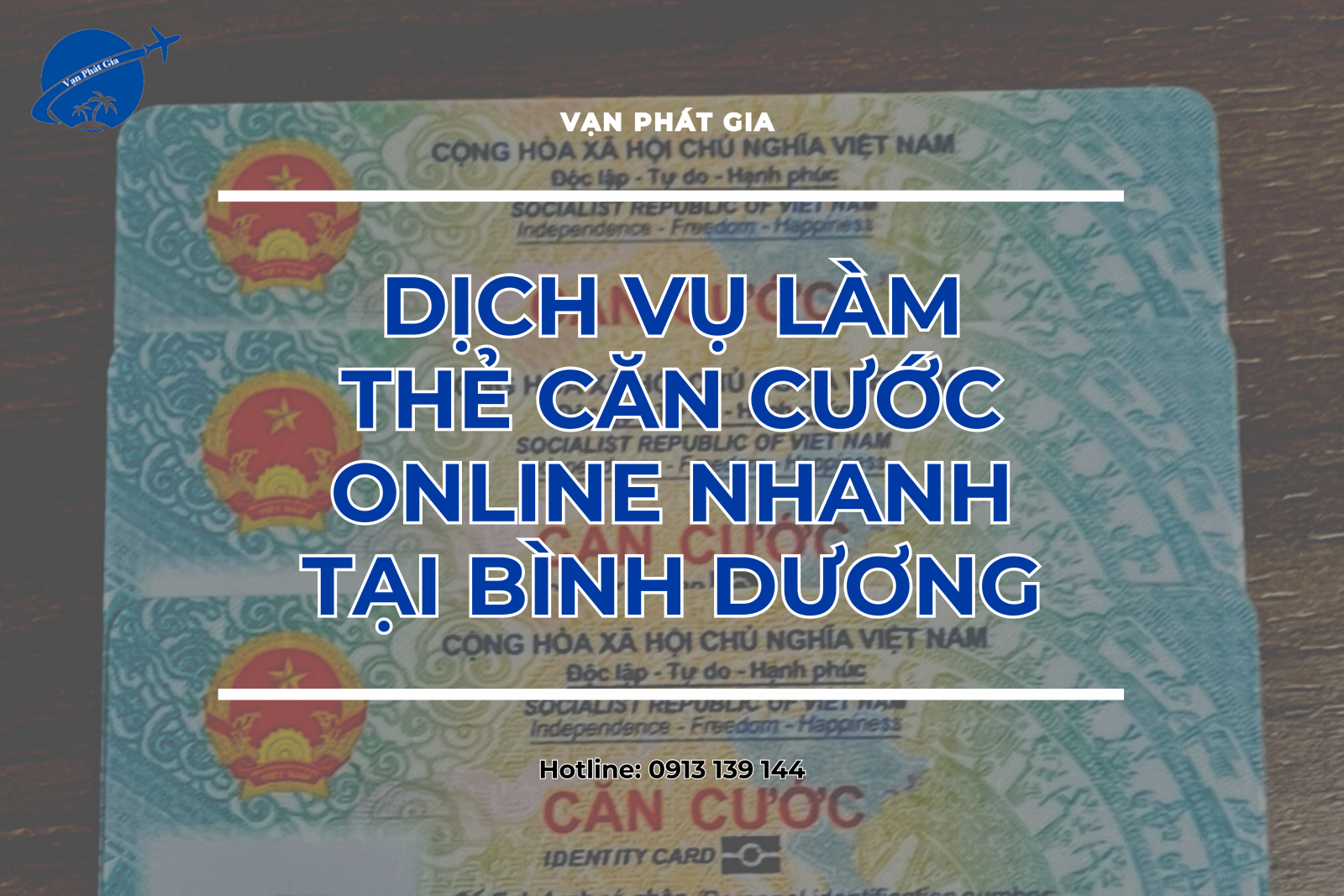 Dịch vụ làm thẻ căn cước online nhanh tại Bình Dương 