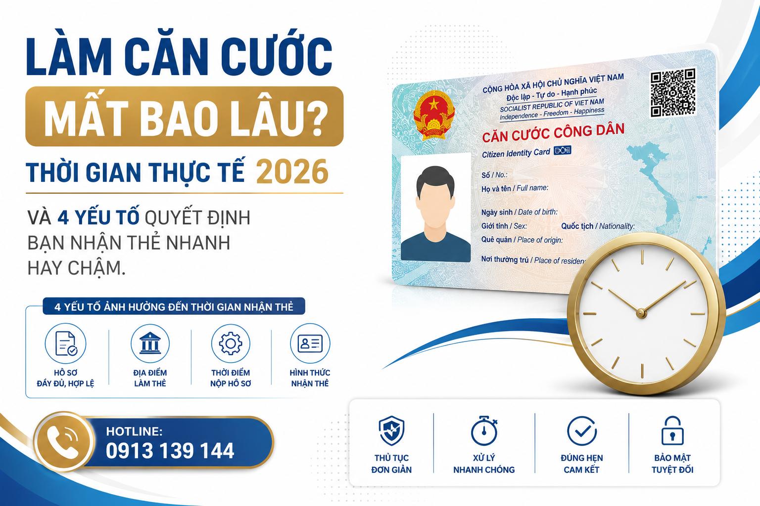 Làm Căn Cước Mất Bao Lâu