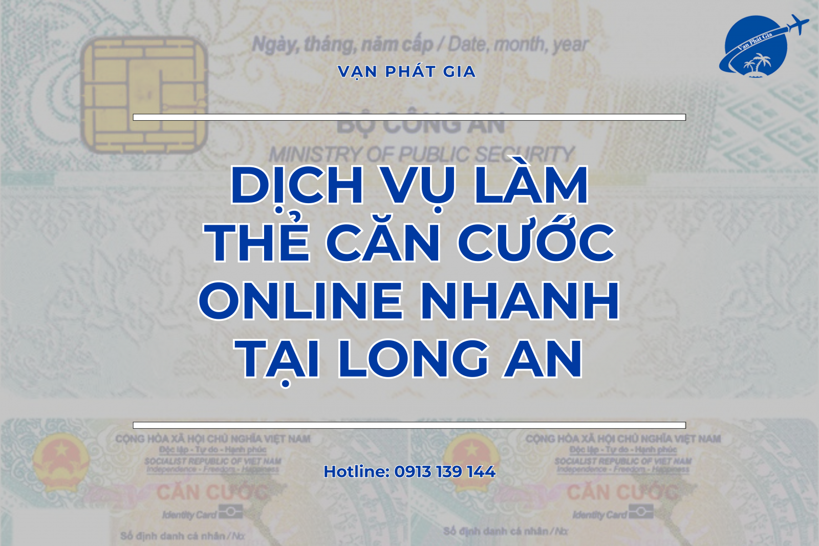 Dịch vụ làm thẻ căn cước online nhanh tại Long An