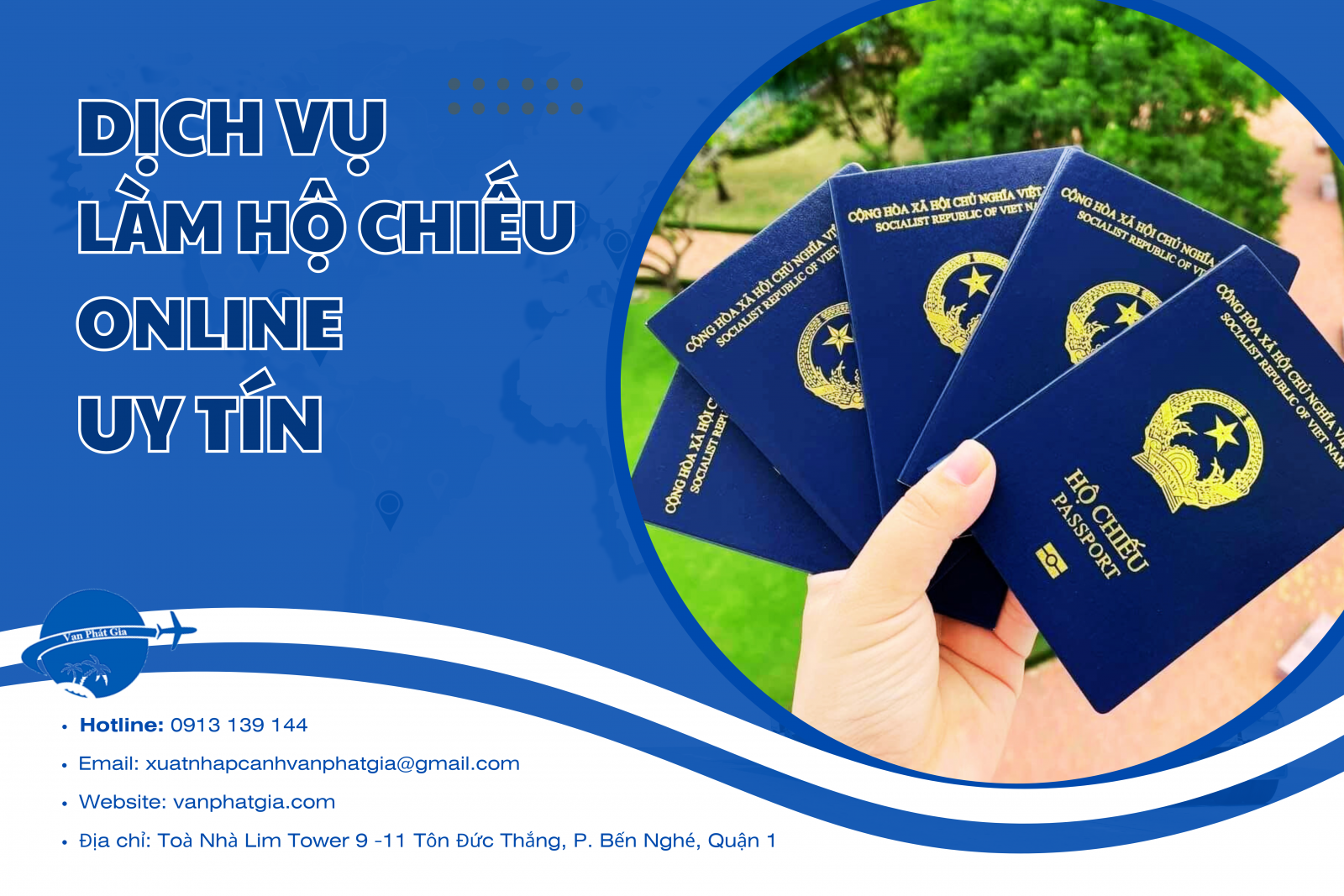dịch vụ làm hộ chiếu online nhanh